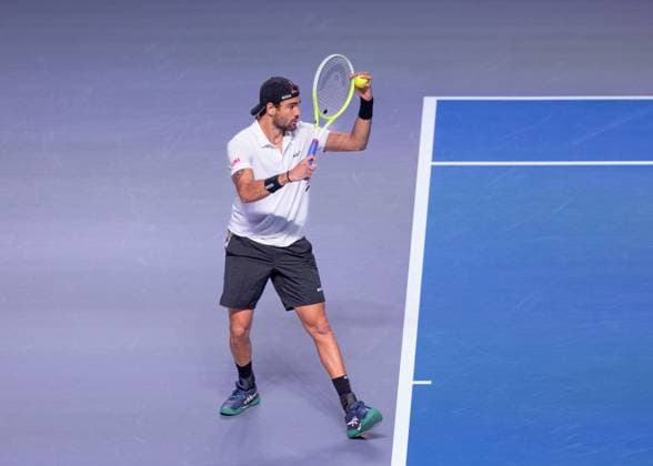 Matteo Berrettini ITA Tennis ERSTE BANK OPEN 2025 ATP 500 Stadthalle Vienna Austria 22 October 2025 Copyright: xJuergenxHasenkopfx