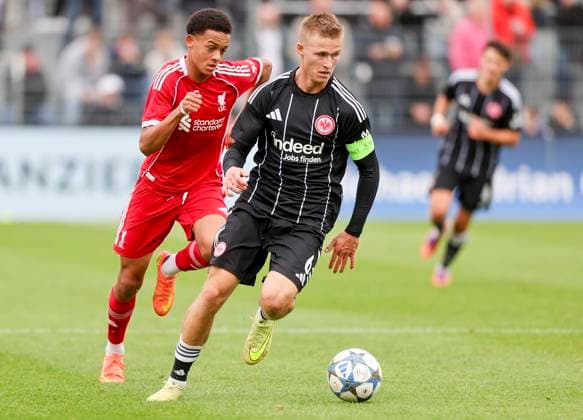 Football UEFA Youth League Eintracht Frankfurt Liverpool FC 07 09 25, Noah Fenyö Frankfurt