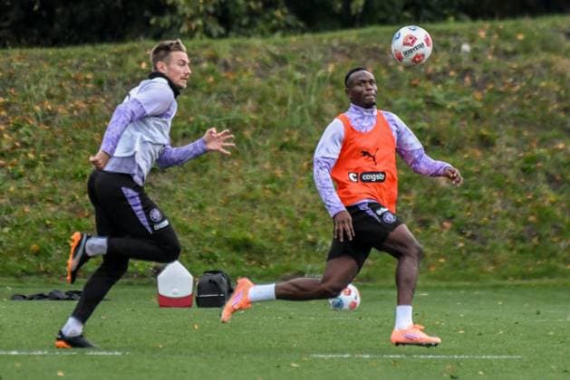 Hauke Wahl Abdoulie Ceesay Pauli Germany , Hamburg , Training ground at Kollaustrasse , Football , 1 Bundesliga , Training of FC St Pauli