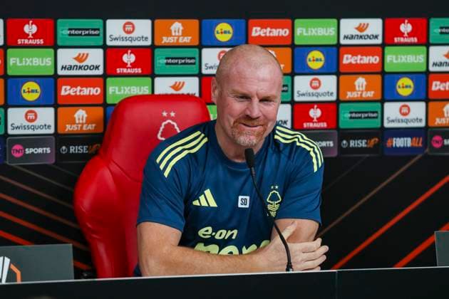 Nottingham Forest New Manager Nottingham Forest Manager Sean Dyche press conference, PK, Pressekonferenz ahead of the Nottingham Forest v FC Porto UEFA Europa League Round 1 match at the City Ground, West Bridgford, England on 22 October 2025 Credit: Lee Keuneke Every Second Media Editorial use only. All images are copyright Every Second Media Limited. No images may be reproduced without prior permission. All rights reserved. Premier League and Football League images are subject to licensing agreements with Football DataCo Limited. see https: www.football-dataco.com Copyright: xIMAGO EveryxSecondxMediax ESM-1632-0004 LeexKeunekex xEveryxSecondxMediax
