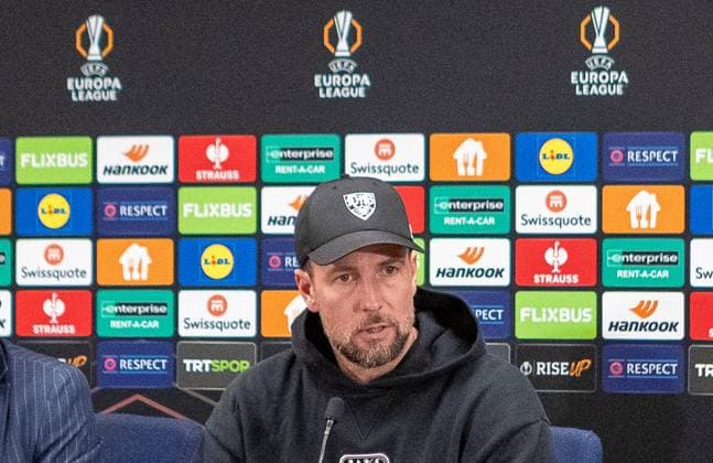 Istanbul , Euro League VfB Stuttgart , Press conference and training , Sebastian Hoeneß
