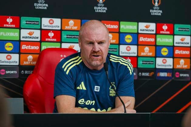 Nottingham Forest New Manager Nottingham Forest Manager Sean Dyche press conference, PK, Pressekonferenz ahead of the Nottingham Forest v FC Porto UEFA Europa League Round 1 match at the City Ground, West Bridgford, England on 22 October 2025 Credit: Lee Keuneke Every Second Media Editorial use only. All images are copyright Every Second Media Limited. No images may be reproduced without prior permission. All rights reserved. Premier League and Football League images are subject to licensing agreements with Football DataCo Limited. see https: www.football-dataco.com Copyright: xIMAGO EveryxSecondxMediax ESM-1632-0007 LeexKeunekex xEveryxSecondxMediax