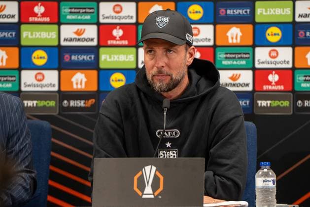 Sebastian Hoeneß VfB Stuttgart, Coach , Mediaday, Press conference, TUR, Fenerbahce Istanbul vs VfB Stuttgart, Football, UEFA Europa League, Mediaday, Matchday 3, Season 2025 2026, 22 10 2025, TUR, Fenerbahce Istanbul vs VfB Stuttgart, Football, UEFA Europa League, Mediaday, Matchday 3, Season 2025 2026, 22 10 2025, Istanbul Copyright: xEibner-Pressefoto EdwardxCheungx EP_ECG