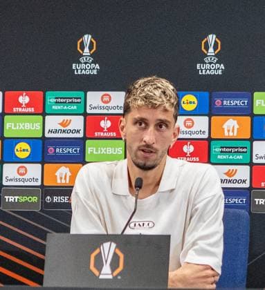 Istanbul , Euro League Fenerbahce vs VfB Stuttgart , Press conference and training , Atakan Karazor VfB