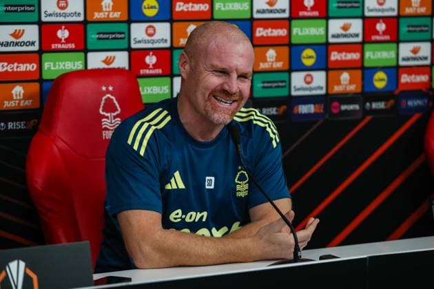 Nottingham Forest New Manager Nottingham Forest Manager Sean Dyche press conference, PK, Pressekonferenz ahead of the Nottingham Forest v FC Porto UEFA Europa League Round 1 match at the City Ground, West Bridgford, England on 22 October 2025 Credit: Lee Keuneke Every Second Media Editorial use only. All images are copyright Every Second Media Limited. No images may be reproduced without prior permission. All rights reserved. Premier League and Football League images are subject to licensing agreements with Football DataCo Limited. see https: www.football-dataco.com Copyright: xIMAGO EveryxSecondxMediax ESM-1632-0038 LeexKeunekex xEveryxSecondxMediax