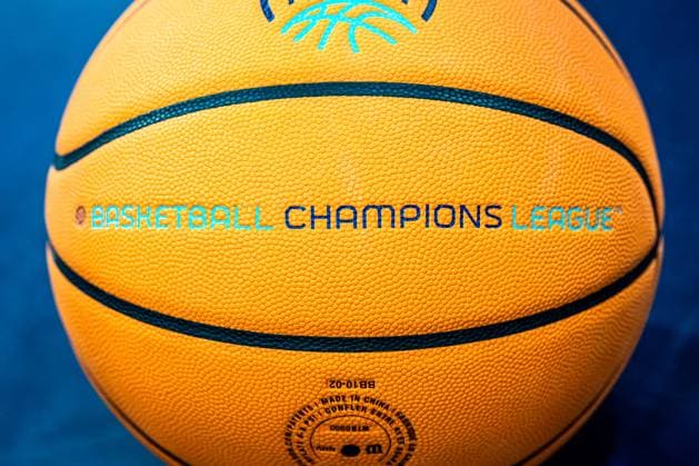 BCL MLP Academics Heidelberg Legia Warszawa 22 10 2025 Basketball Champions League ball close up Basketball Champions League MLP Academics Heidelberg - Legia Warszawa, 22 10 2025 at SNP Dome, Heidelberg Copyright: xBEAUTIFULxSPORTS Gelhardtx