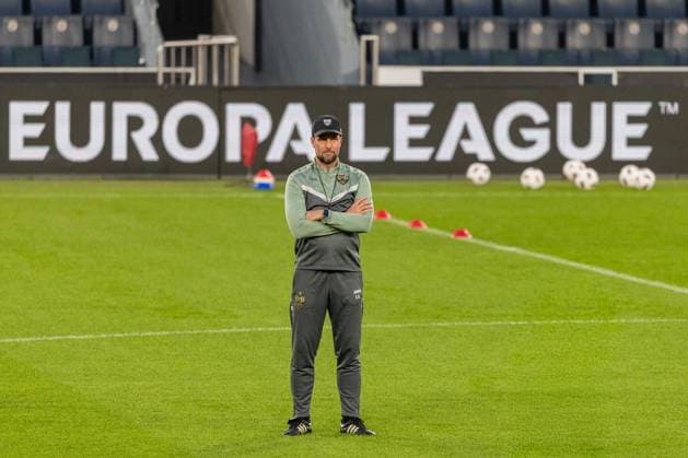 Istanbul , Euro League Fenerbahce vs VfB Stuttgart , Press conference and training , Sebastian Hoeneß