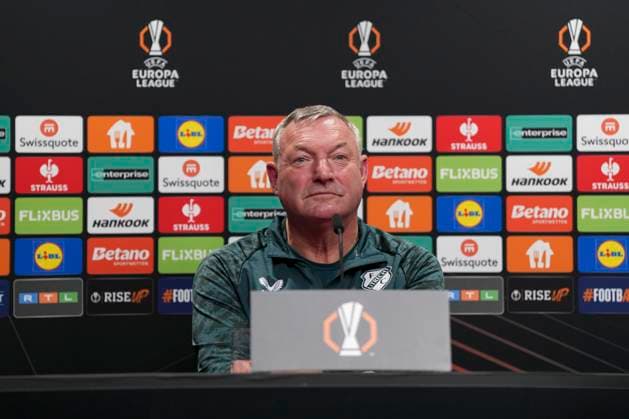 Ron Jans FC Utrecht, Head Coach , FC Utrecht press conference ahead of the third Europa League match in the league phase, Press conference, Germany, Football, UEFA Europa League, Matchday 3, 2025 2026, SC Freiburg vs FC Utrecht, 22 10 2025, FC Utrecht press conference ahead of the third Europa League match in the league phase, Press conference, Europa Park Stadion, Freiburg, Germany Freiburg Europa Park Stadion Baden Württemberg Germany Copyright: xArnexAmbergx