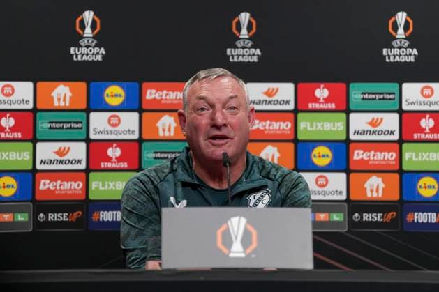 Ron Jans FC Utrecht, Head Coach , FC Utrecht press conference ahead of the third Europa League match in the league phase, Press conference, Germany, Football, UEFA Europa League, Matchday 3, 2025 2026, SC Freiburg vs FC Utrecht, 22 10 2025, FC Utrecht press conference ahead of the third Europa League match in the league phase, Press conference, Europa Park Stadion, Freiburg, Germany Freiburg Europa Park Stadion Baden Württemberg Germany Copyright: xArnexAmbergx