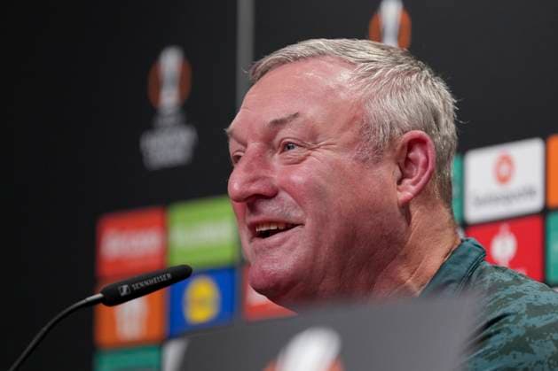 Ron Jans FC Utrecht, Head Coach , FC Utrecht press conference ahead of the third Europa League match in the league phase, Press conference, Germany, Football, UEFA Europa League, Matchday 3, 2025 2026, SC Freiburg vs FC Utrecht, 22 10 2025, FC Utrecht press conference ahead of the third Europa League match in the league phase, Press conference, Europa Park Stadion, Freiburg, Germany Freiburg Europa Park Stadion Baden Württemberg Germany Copyright: xArnexAmbergx