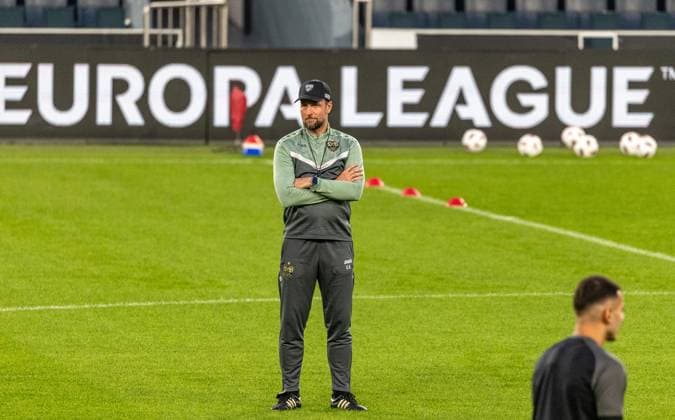 Istanbul , Euro League Fenerbahce vs VfB Stuttgart , Press conference and training , Coach Sebastian Hoeneß