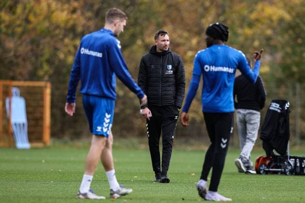 Coach Pascal Ibold 1 FC Magdeburg 2 Soccer Bundesliga Season 2025 2026 Training 1 FC Magdeburg at the Avnet Arena in Magdeburg Soccer,Man,Men,Germany,22 10 2025