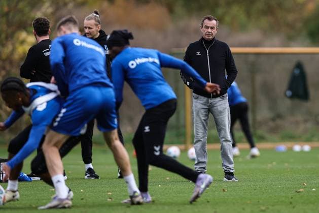 Managing Director Sports Otmar Schork 1 FC Magdeburg 2 Soccer Bundesliga Season 2025 2026 Training 1 FC Magdeburg at the Avnet Arena in Magdeburg Soccer,Man,Men,Germany,22 10 2025