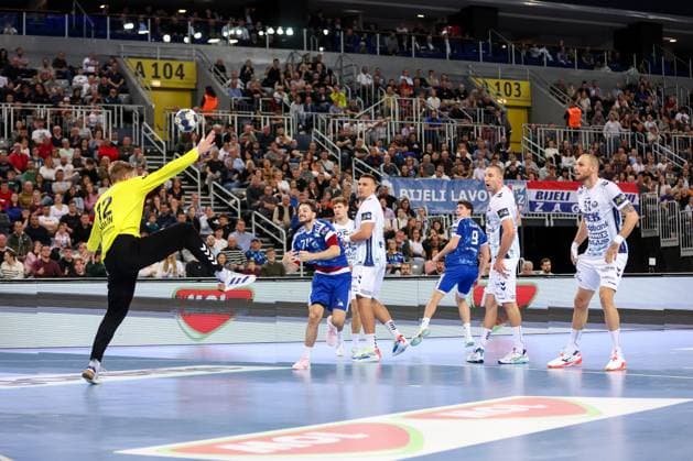 HC Zagreb v OTP Bank Pick Szeged: EHF Champions League Filip Glavas of HC Zagreb shoot during the Men s EHF Champions League group B match between HC Zagreb and OTP Bank Pick Szeged at Arena Zagreb on October 22, 2025. in Zagreb, Croatia.  IgorxKralj PIXSELL