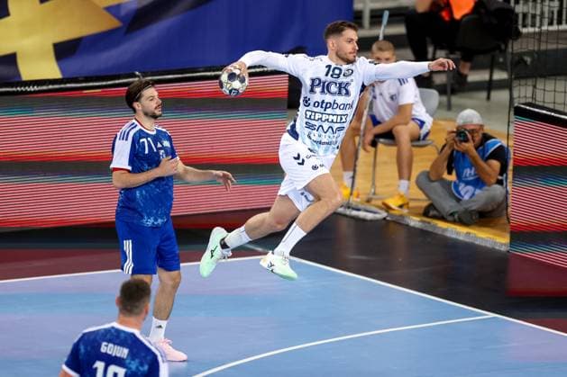 HC Zagreb v OTP Bank Pick Szeged: EHF Champions League Marin Jelinic of Pick Szeged shotos during the Men s EHF Champions League group B match between HC Zagreb and OTP Bank Pick Szeged at Arena Zagreb on October 22, 2025. in Zagreb, Croatia.  IgorxKralj PIXSELL