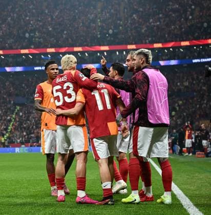 Galatasaray v Bodo Glimt - UEFA Champions League ISTANBUL, TURKIYE - OCTOBER 22: Yunus Akgun of Galatasaray celebrates after a goal during the UEFA Champions League third-week football match between Galatasaray and Bodo Glimt at RAMS Park in Istanbul, Turkiye on October 22, 2025. Elif Öztürk Anadolu Istanbul Turkey. Editorial use only. Please get in touch for any other usage.  Copyright: x2025xAnadoluxElifxÖztürkx
