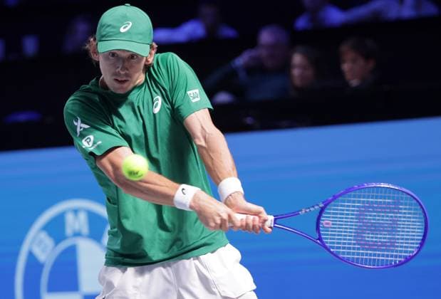 TENNIS - ATP, Tennis Herren Erste Bank Open VIENNA,AUSTRIA,22.OCT.25 - TENNIS - ATP World Tour, Erste Bank Open. Image shows Alex de Minaur (AUS).  GEPAxpictures xWalterxLuger