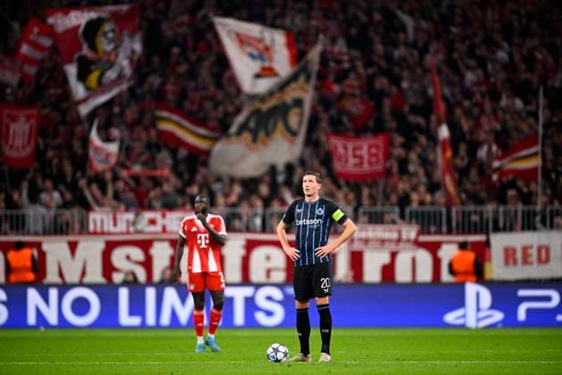 Bayern Munchen v Club Brugge - UEFA Champions League MUNICH, GERMANY - OCTOBER 22 : Vanaken Hans midfielder of Club Brugge looks on during the UEFA Champions League 2025 26 League Phase MD3 match between Bayern Munchen and Club Brugge on October 22, 2025 in Munich, Germany, 22 10 2025 Munich Germany  Copyright: xTomasxSiskx