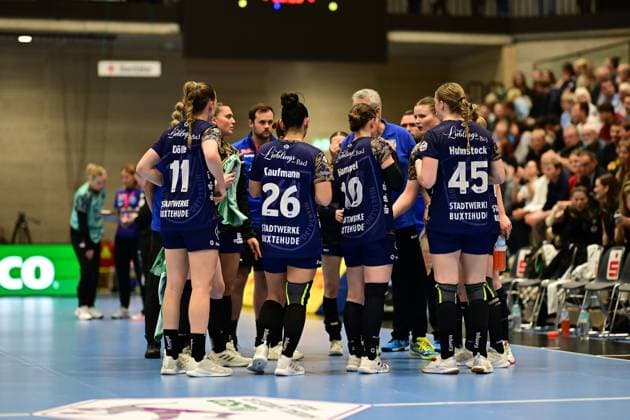 Handball I Women I Season 2025 2026 I 1 HBF I 6 Matchday I Buxtehuder SV Borussia Dortmund I 22 10 2025 Buxtehuder Sportverein Frauen zusmmen Buxtehude Halle Nord Niedersachsen Germany Copyright: xLobeca FelixxSchlikisx