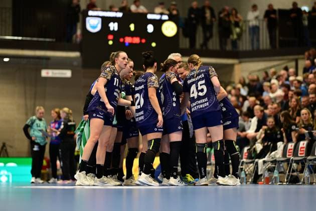 Handball I Women I Season 2025 2026 I 1 HBF I 6 Matchday I Buxtehuder SV Borussia Dortmund I 22 10 2025 Buxtehuder Sportverein Frauen zusmmen Buxtehude Halle Nord Niedersachsen Germany Copyright: xLobeca FelixxSchlikisx