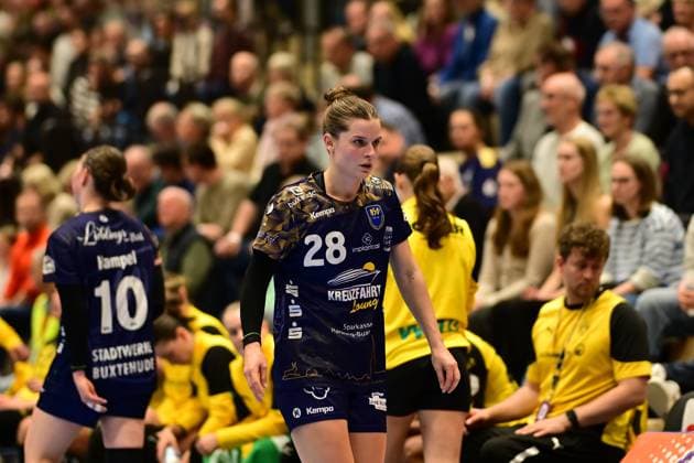Handball I Women I Season 2025 2026 I 1 HBF I 6 Matchday I Buxtehuder SV Borussia Dortmund I 22 10 2025 Teresa von Prittwitz 28, Buxtehuder Sportverein Buxtehude Halle Nord Niedersachsen Germany Copyright: xLobeca FelixxSchlikisx