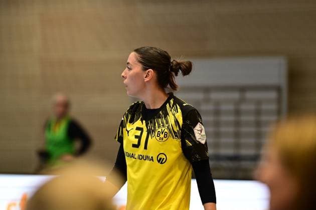 Handball I Women I Season 2025 2026 I 1 HBF I 6 Matchday I Buxtehuder SV Borussia Dortmund I 22 10 2025 Kelly Vollebregt 31, Borussia Dortmund Buxtehude Halle North Lower Saxony Germany Copyright: xLobeca FelixxSchlikisx