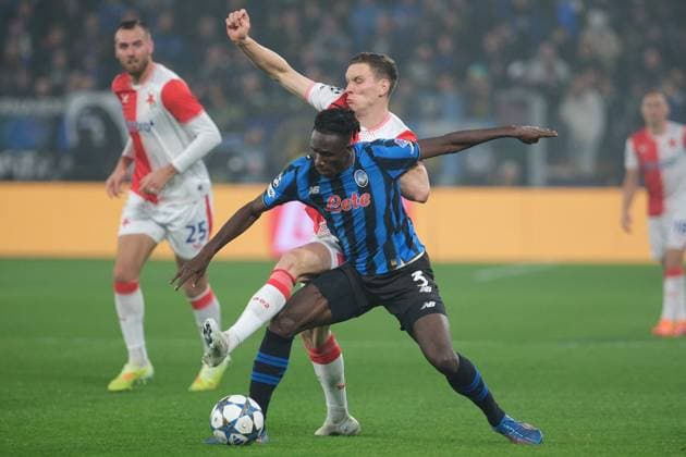 CALCIO - UEFA Champions League - Atalanta BC vs SK Slavia Praha Odilon Kossounou of Atalanta BC 1907 during the UEFA Champions League 2025 2026, League Phase MD3 football match between Atalanta BC and SK Slavia Praha at New Balance Arena on October 22, 2025, Bergamo, Italy. Bergamo Italy  Copyright: xIPAxSport ABACAx