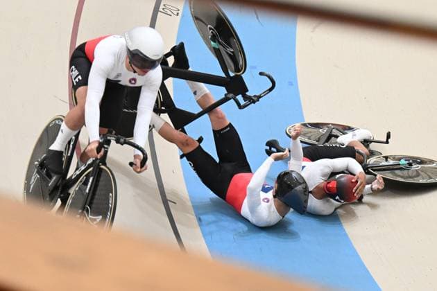 22-10-2025 World Championships Elite Track; Giornata 01; 2025, Cile; Castillo, Illanes, Roberto; Palacios Rojas, Camilo; Vergara Garcia, Nicolas; Santiago Del Cile - Velodromo Penalolen; 
