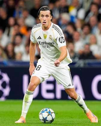 REAL MADRID CF v JUVENTUS. CHAMPIONS LEAGUE 2025 2026. MATCHDAY 3. Real Madrid CF s Alvaro Carreras during Champions League 2025 2026, Matchday 3. October 22 ,2025. (ALTERPHOTOS Acero) MadridSpain  Copyright: xAcerox