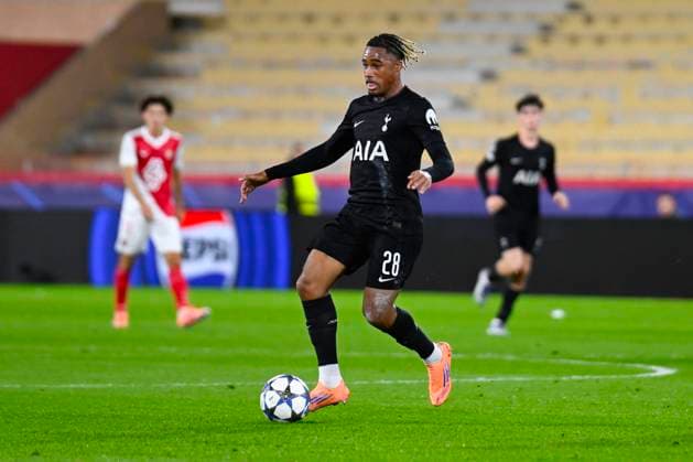 FOOTBALL : AS Monaco VS Tottenham Hotspur FC - UEFA Champions League - 22 10 2025 Wilson Odobert (TOT) - Champions League match between AS Monaco and Tottenham Hotspur FC on October 22, 2025 at the Louis II Stadium in Monaco. MonacoMonaco  Copyright: xWilliamxCannarellax