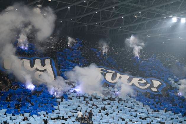 Atalanta BC v SK Slavia Praha - UEFA Champions League Fans of Atalanta BC show their support prior to the UEFA Champions League 2025 26 league phase football match between Atalanta BC and SK Slavia Praha. Bergamo Italy Copyright: xNicolòxCampox