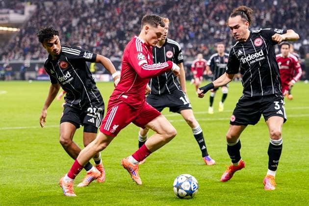 2025-10-22 Eintracht Frankfurt v Liverpool FC - UEFA Champions League 2025 26 League Phase MD3 FRANKFURT AM MAIN, GERMANY - OCTOBER 22: Florian Wirtz of Liverpool FC during the UEFA Champions League 2025 26 League Phase MD3 match between Eintracht Frankfurt and Liverpool FC at Deutsche Bank Park on October 22, 2025 in Frankfurt am Main, Germany. Frankfurt am Main Deutsche Bank Park Germany Content not available for redistribution in The Netherlands directly or indirectly through any third parties. Copyright: xAndrexWeeningx