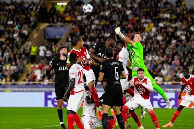 FOOTBALL : AS Monaco VS Tottenham Hotspur FC - UEFA Champions League - 22 10 2025 Champions League match between AS Monaco and Tottenham Hotspur FC on October 22, 2025 at the Louis II Stadium in Monaco. MonacoMonaco  Copyright: xWilliamxCannarellax