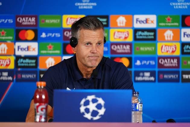 Galatasaray v Bodo Glimt - UEFA Champions League ISTANBUL, TURKIYE - OCTOBER 22: Head Coach of Bodo Glimt Kjetil Knutsen holds a press conference, PK, Pressekonferenz after the UEFA Champions League third-week football match between Galatasaray and Bodo Glimt at RAMS Park in Istanbul, Turkiye on October 22, 2025. Bunyamin Celik Anadolu Istanbul Turkey. Editorial use only. Please get in touch for any other usage.  Copyright: x2025xAnadoluxBunyaminxCelikx