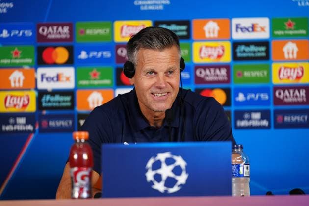 Galatasaray v Bodo Glimt - UEFA Champions League ISTANBUL, TURKIYE - OCTOBER 22: Head Coach of Bodo Glimt Kjetil Knutsen holds a press conference, PK, Pressekonferenz after the UEFA Champions League third-week football match between Galatasaray and Bodo Glimt at RAMS Park in Istanbul, Turkiye on October 22, 2025. Bunyamin Celik Anadolu Istanbul Turkey. Editorial use only. Please get in touch for any other usage.  Copyright: x2025xAnadoluxBunyaminxCelikx