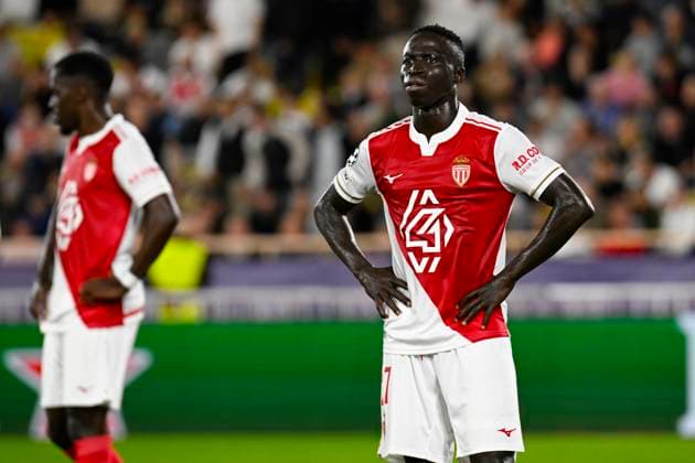 FOOTBALL : AS Monaco VS Tottenham Hotspur FC - UEFA Champions League - 22 10 2025 KrÃ pin Diatta (ASM) - Champions League match between AS Monaco and Tottenham Hotspur FC on October 22, 2025 at the Louis II Stadium in Monaco. MonacoMonaco  Copyright: xWilliamxCannarellax