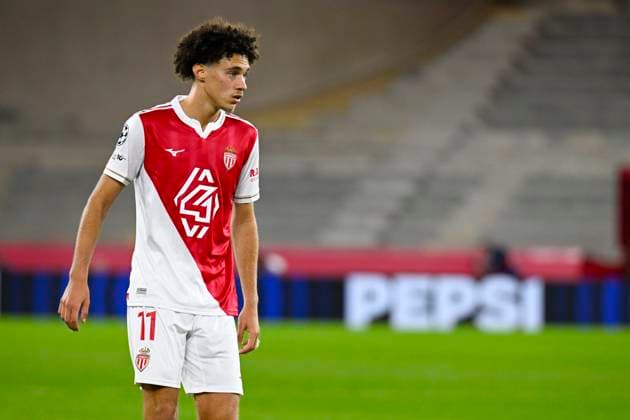 FOOTBALL : AS Monaco VS Tottenham Hotspur FC - UEFA Champions League - 22 10 2025 Maghnes Akliouche (ASM) - Champions League match between AS Monaco and Tottenham Hotspur FC on October 22, 2025 at the Louis II Stadium in Monaco. MonacoMonaco  Copyright: xWilliamxCannarellax