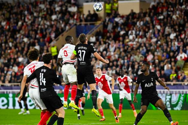 FOOTBALL : AS Monaco VS Tottenham Hotspur FC - UEFA Champions League - 22 10 2025 Champions League match between AS Monaco and Tottenham Hotspur FC on October 22, 2025 at the Louis II Stadium in Monaco. MonacoMonaco  Copyright: xWilliamxCannarellax