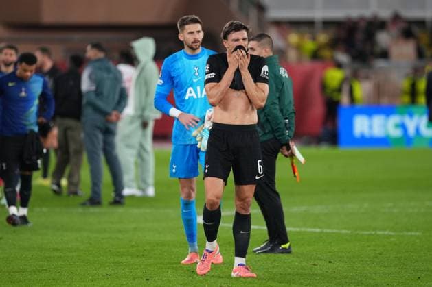 Joao Palhinha of Tottenham leaves the pitch at the end of the 0-0 draw Monaco v Tottenham Hotspur, UEFA Champions League, Group Stage, Football, Stade Louis II, Monaco - 22 Oct 2025Monaco Stade Louis II Monaco EDITORIAL USE ONLY No use with unauthorised audio, video, data, fixture lists, club league logos or live services. Online in-match use limited to 120 images, no video emulation. No use in betting, games or single club league player publications. Copyright: xDavexWinter Shutterstockx 15552361cq