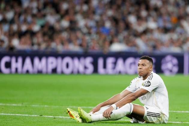 UEFA champions league - Real Madrid vs Juventus MADRID, SPAIN - October 22:Kylian Mbappe of Real Madrid reacts to a missed opportunity during the UEFA champions league 2025 26 match between Real Madrid and Juventus at Santiago Bernabeu Stadium. (Photo by Guille Martinez f22photo) Madrid Santiago Bernabeu Stadium Spain Copyright: xGuillermoxMartinezx