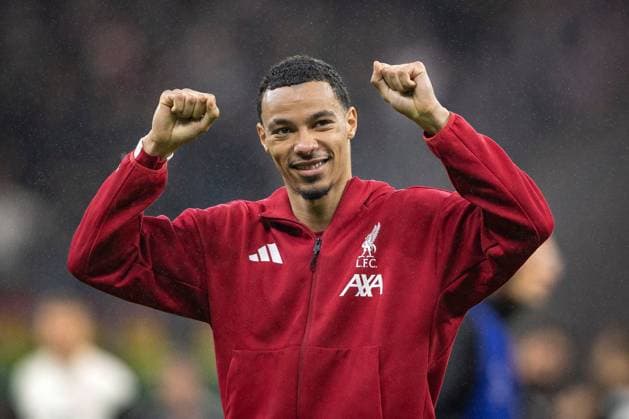UEFA Champions League Matchday 3 of 8 Eintracht Frankfurt v Liverpool Hugo Ekitike of Liverpool celebrates after Liverpool™s 1-5 victory in the UEFA Champions League Matchday 3 of 8 Eintracht Frankfurt vs Liverpool at Deutsche Bank Park, Frankfurt, Germany, 22nd October 2025 (Photo by Ian Stephen News Images) Copyright: xIanxStephen NewsxImagesx