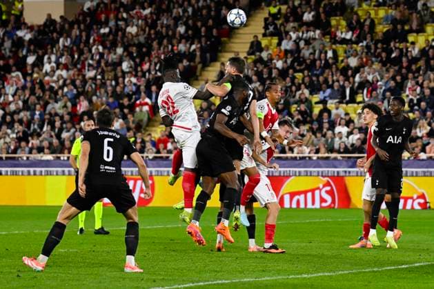 FOOTBALL : AS Monaco VS Tottenham Hotspur FC - UEFA Champions League - 22 10 2025 Champions League match between AS Monaco and Tottenham Hotspur FC on October 22, 2025 at the Louis II Stadium in Monaco. MonacoMonaco  Copyright: xWilliamxCannarellax