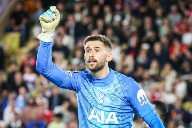 October 22, 2025, Monaco, Monaco, Monaco: Guglielmo VICARIO of Tottenham Hotspur during the UEFA Champions League, League Phase MD3 match between AS Monaco and Tottenham Hotspur at Louis II Stadium on October 22, 2025 in Monaco, Monaco. Monaco Monaco - ZUMAm308 20251022_zsp_m308_022 Copyright: xMatthieuxMirvillex