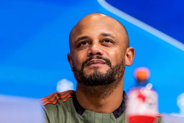 UEFA Champions League FC Bayern Munich vs Club Brugge KV, 22 10 2025 MUNICH, GERMANY OCTOBER 22 Vincent Kompany Head Coach FC Bayern Munich during postgame press conference of the UEFA Champions League match between FC Bayern Munich vs Club Brugge KV at Allianz Arena on matchday 3 of the UEFA Champions League Season 2025 26 on October 22, 2025 in Munich, Germany Copyright: xBEAUTIFULxSPORTS Wunderlx