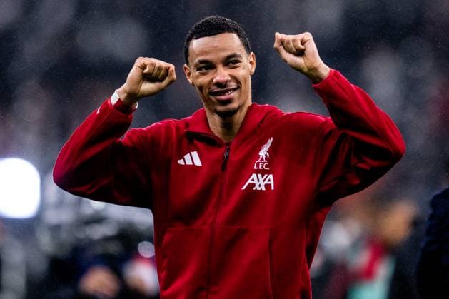 FRANKFURT AM MAIN, GERMANY - OCTOBER 22 Hugo Ekitike of Liverpool celebrates his team s win after the UEFA Champions League 2025 26 League Phase MD3 match between Eintracht Frankfurt and Liverpool FC at Frankfurt Stadion on October 22, 2025 in Frankfurt am Main, Germany. (Photo by Rene Nijhuis) SPO  Copyright: xRenexNijhuis