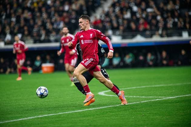 FRANKFURT, GERMANY - 22 OCTOBER, 2025: Florian Wirtz - UEFA Champions League, match SG Eintracht Frankfurt vs Liverpool FC at Deutsche Bank Park.  Copyright: xx