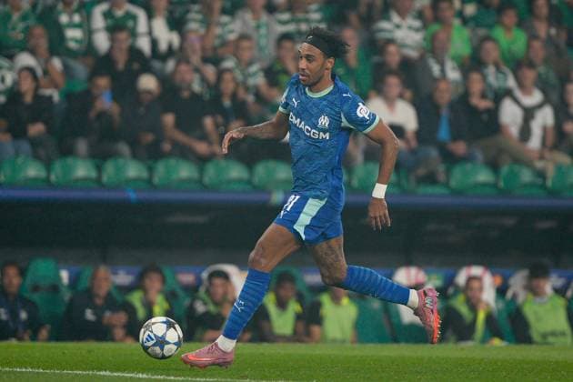 October 22, 2025, Lisbon, Portugal: Pierre-Emile Hojbjerg of Olympique Marseille seen in action during UEFA Champions League 2025 26 League phase Matchday 3 between Sporting CP and Olympique de Marseille at Estadio Jose Alvalade. Final score Sporting CP 2 : 1 Olympique Marseille Lisbon Portugal - ZUMAs197 20251022_aaa_s197_505 Copyright: xBrunoxdexCarvalhox