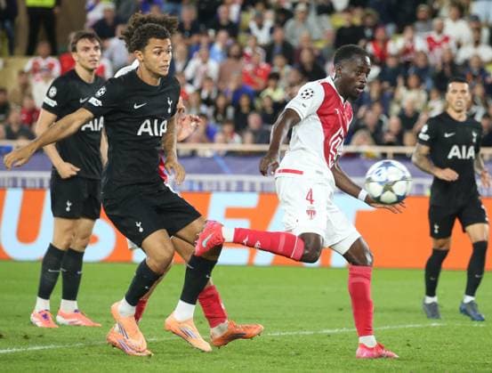 RECORD DATE NOT STATED AS MONACO TOTTENHAM LIGUE DES CHAMPIONS SERGE HAOUZI MAXPPP - MONACO L As Monaco recoit le club anglais de Tottenham au stade Louis II a Monaco pour le compte de la troisieme journee de la ligue des champions 2025 2026 Le monegasque Teze MONACO Principaute de Monaco France  Copyright: xMAXPPPxSERGExHAOUZIx SHZ202510224855 SHZ202510224855