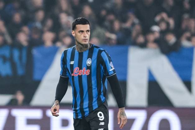 Atalanta BC v SK Slavia Praha - UEFA Champions League 2025 26 League Phase MD3 Gianluca Scamacca (Atalanta BC) participates in the UEFA Champions League football match between Atalanta BC and SK Slavia Praha in Bergamo, Italy, on October 22, 2025, at Stadio New Balance Arena. Bergamo Italy  Copyright: xEmanuelexComincinix originalFilename:comincini-atalanta251022_npNWL.jpg
