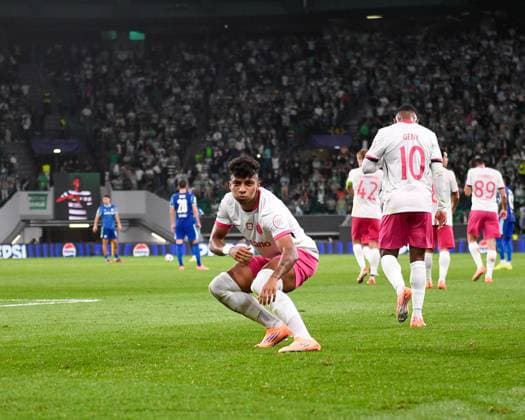 Sporting Clube de Portugal v Olympique de Marseille - UEFA Champions League 2025 26 League Phase MD3 ALISSON from Sporting CP celebrates his goal during the UEFA Champions League 2025 26 match between Sporting CP and Olympique de Marseille in Porto, Portugal, on October 22, 2025, at Estadio Jose Alvalade Lisbon Lisboa Portugal  Copyright: xMiguelxLemosx originalFilename:lemos-uefacham251022_npdgl.jpg